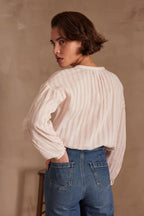 Belle Striped Blouse - Primrose