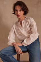 Belle Striped Blouse - Primrose