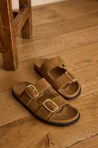 Mules Mateo - Camel claro