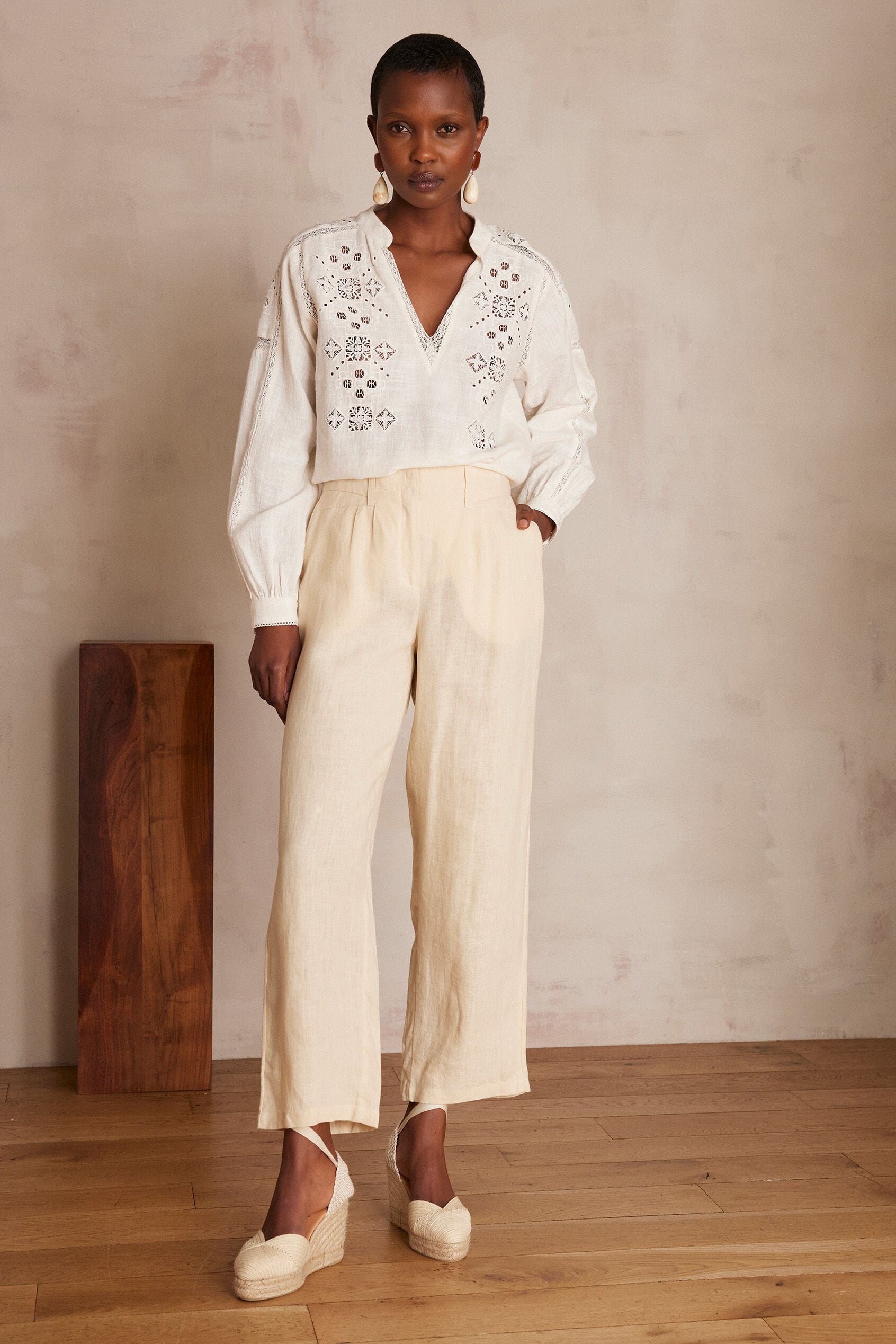 Bastien Linen Trousers - Natural