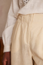 Bastien Linen Trousers - Natural