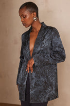Denyse Printed Jacket - Light Washed