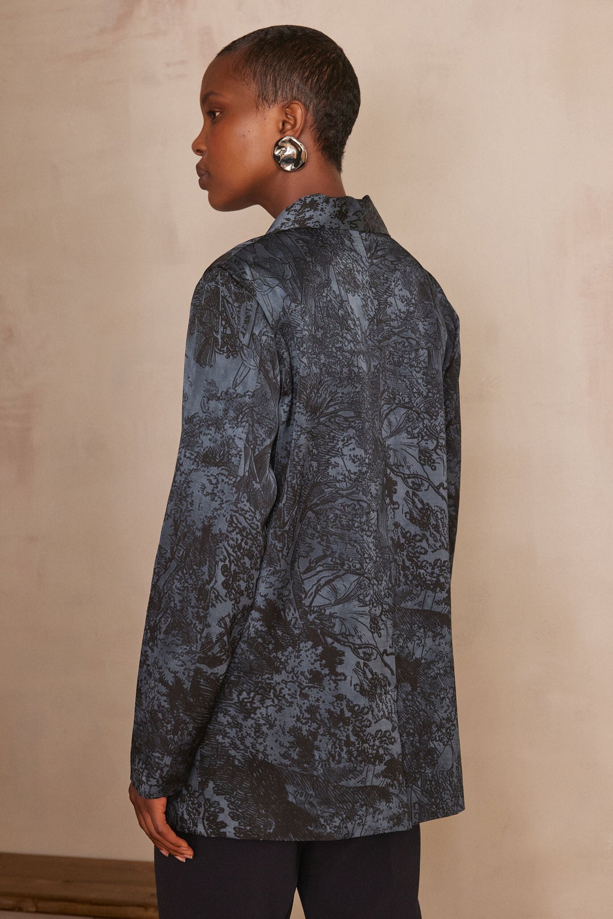 Denyse Printed Jacket - Light Washed