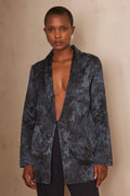 Denyse Printed Jacket - Light Washed
