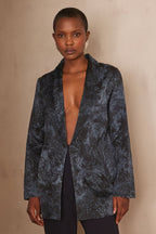 Denyse Printed Jacket - Light Washed