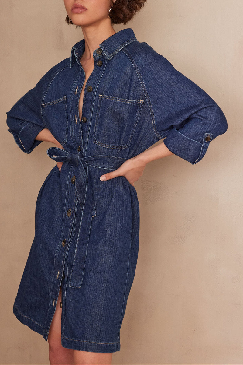 Lilou Dress - Dark Indigo