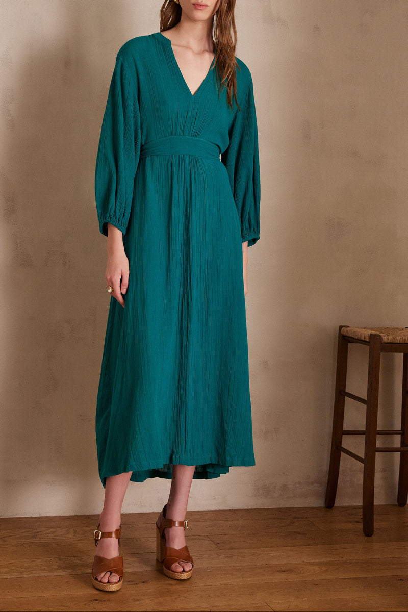 Vestido Mirana - Petróleo