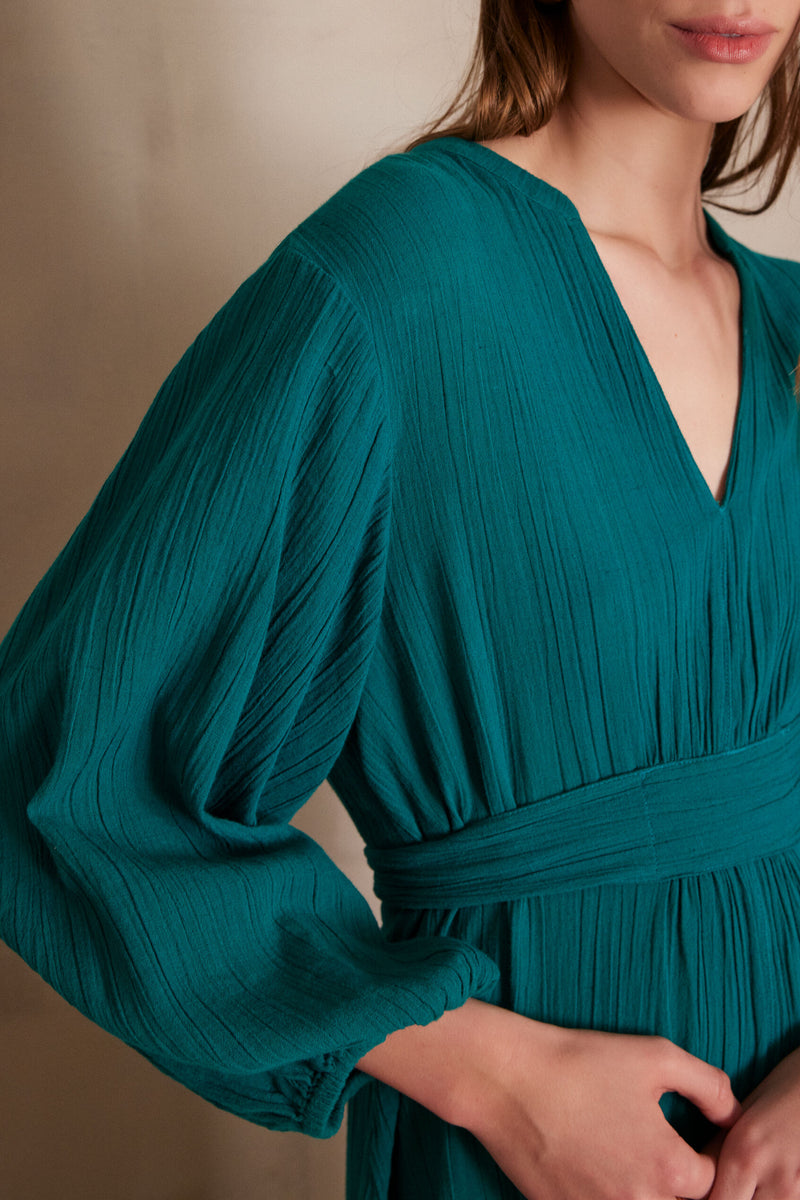 Vestido Mirana - Petróleo