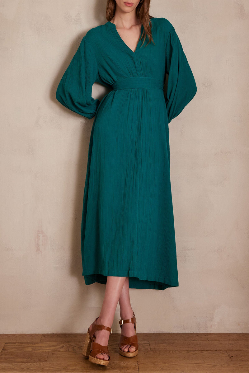 Vestido Mirana - Petróleo