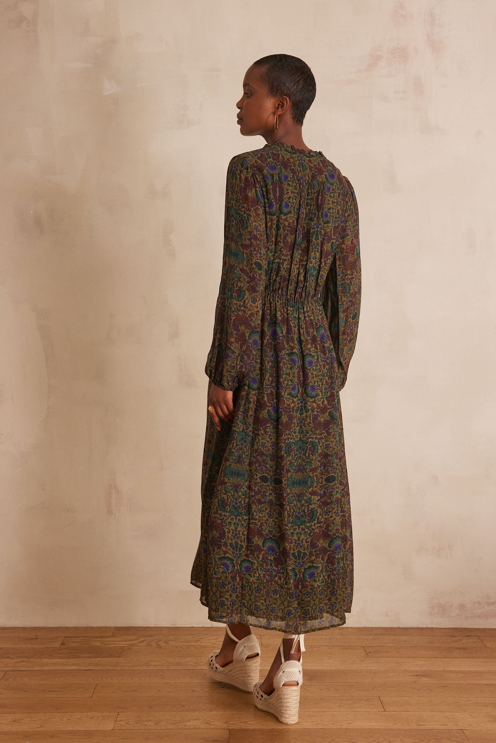 Flou Lorette Printed - Dark Brown