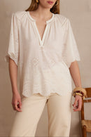 Blusa Pyma - Crudo