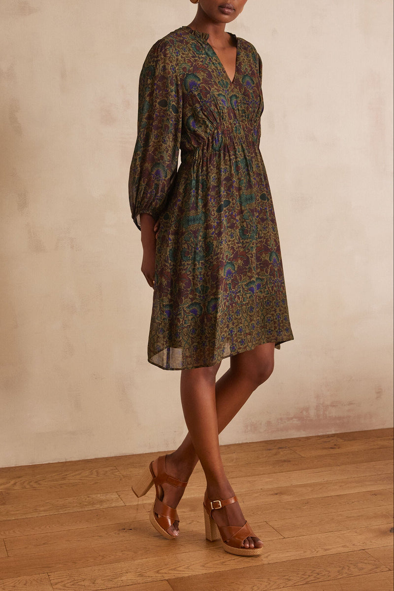 Robe Marlene - Marron Fonce