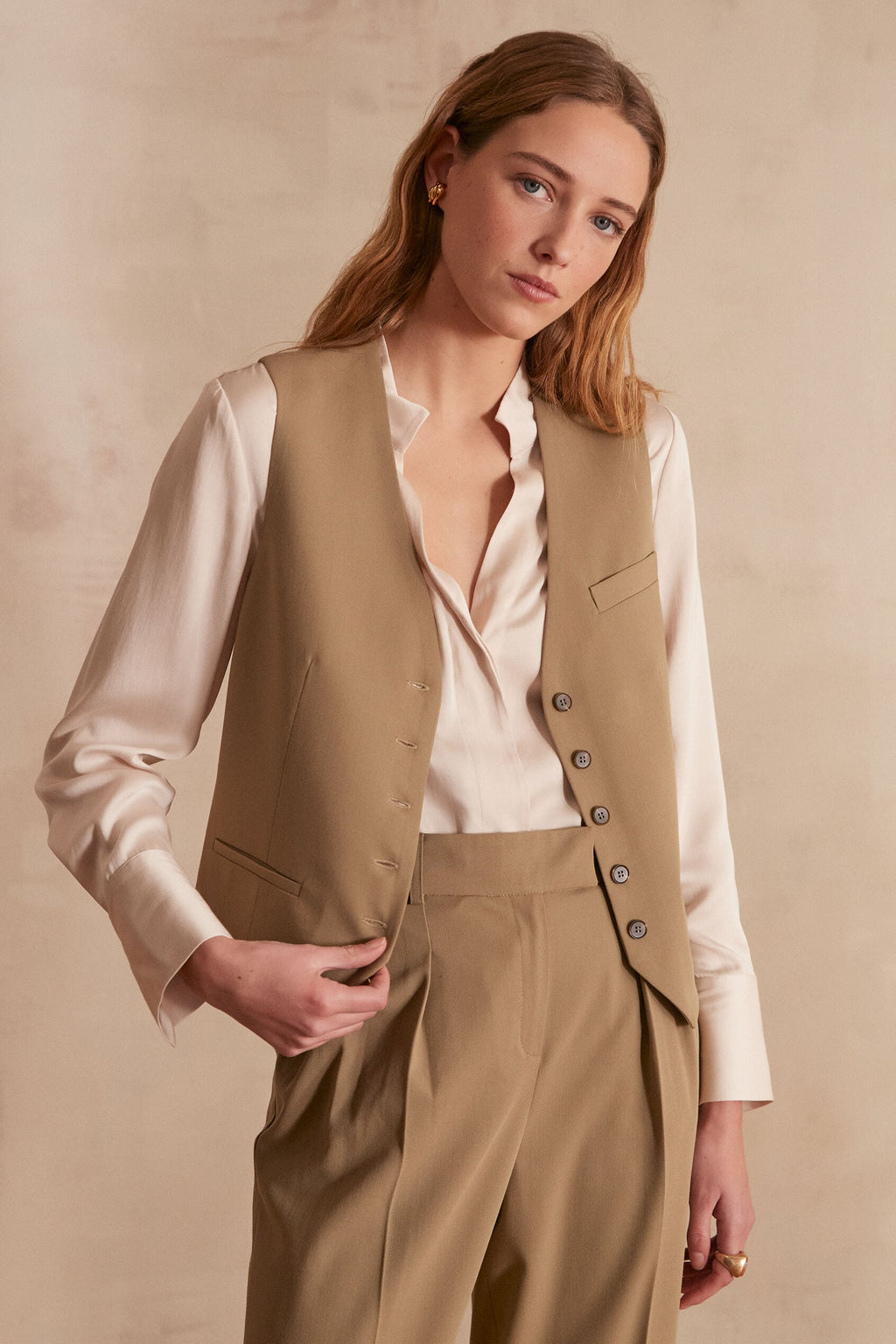 Carlotta Plain Cardigan - Leaf