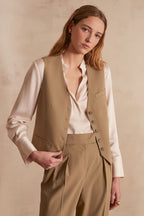 Carlotta Plain Cardigan - Leaf