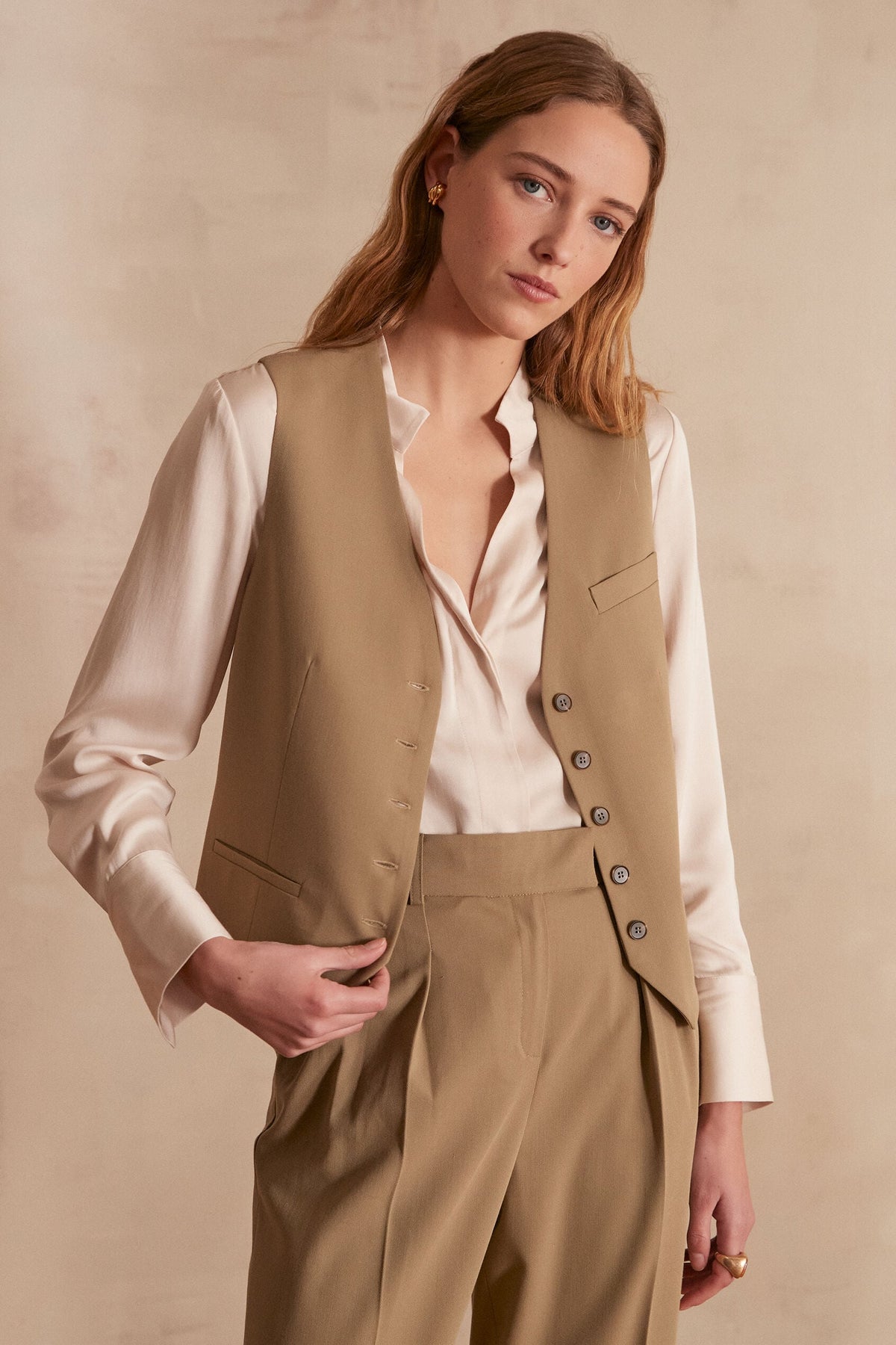 Carlotta Plain Cardigan - Leaf