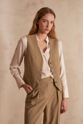 Carlotta Plain Cardigan - Leaf