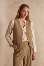 Carlotta Plain Cardigan - Leaf