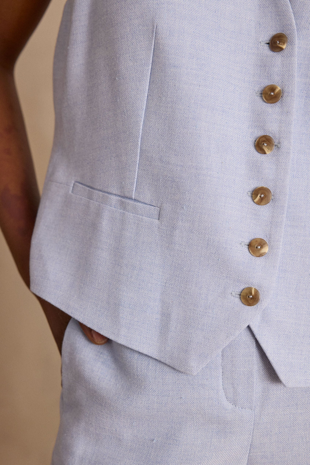 Gilet Siméon Uni - Bleu Ciel