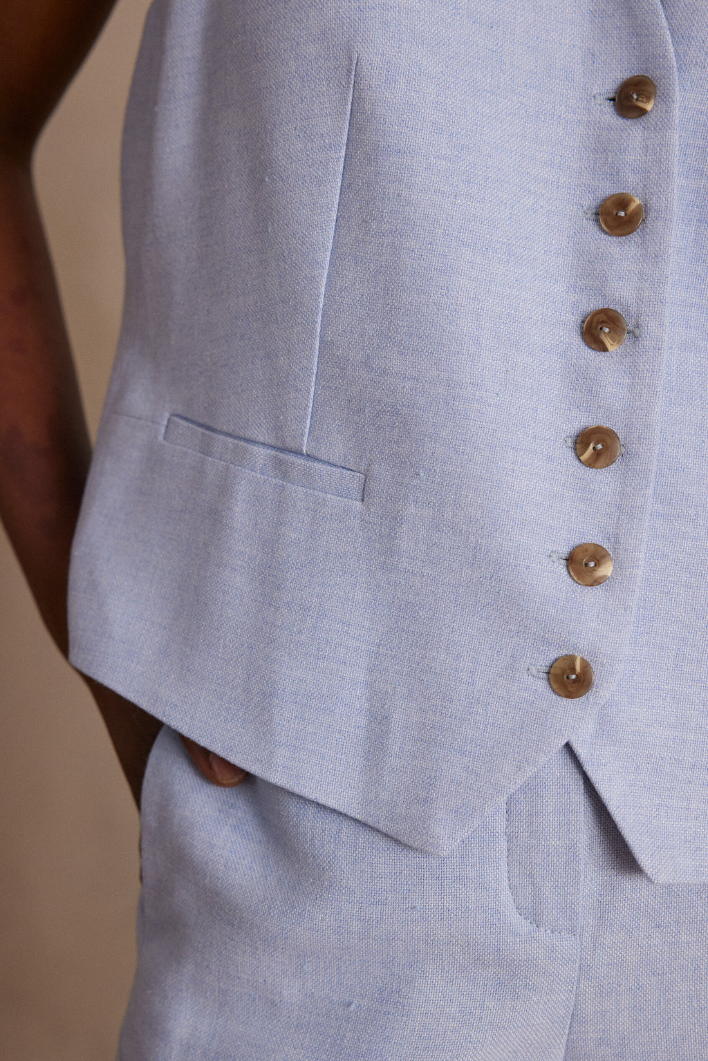 Gilet Siméon Uni - Bleu Ciel