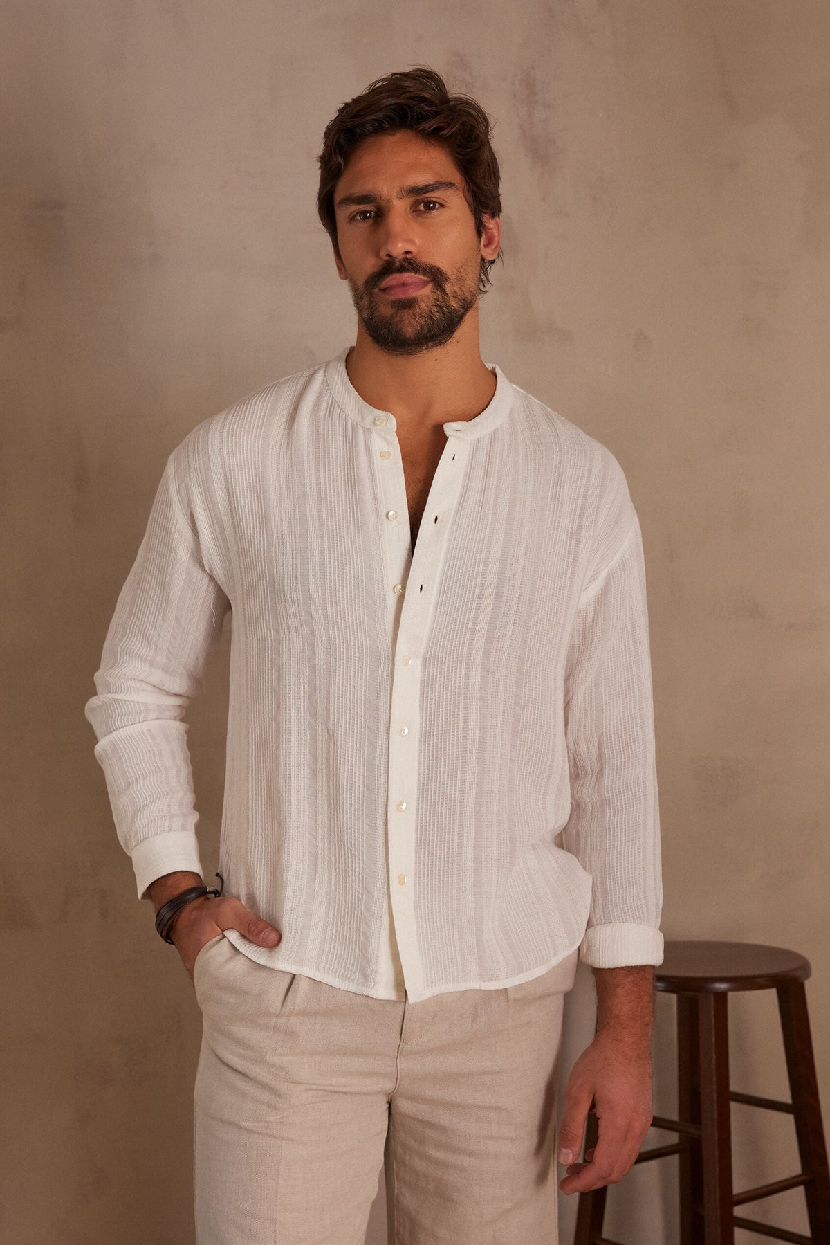 Jack/Ie Jacquard Blouse - Ecru