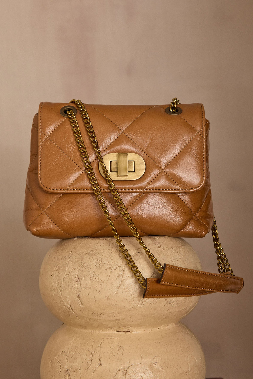 Petit Sac Gaby Mini - Camel Clair