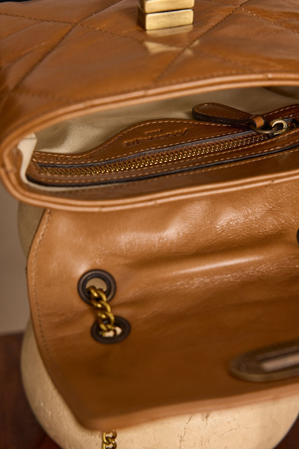 Petit Sac Gaby Mini - Camel Clair