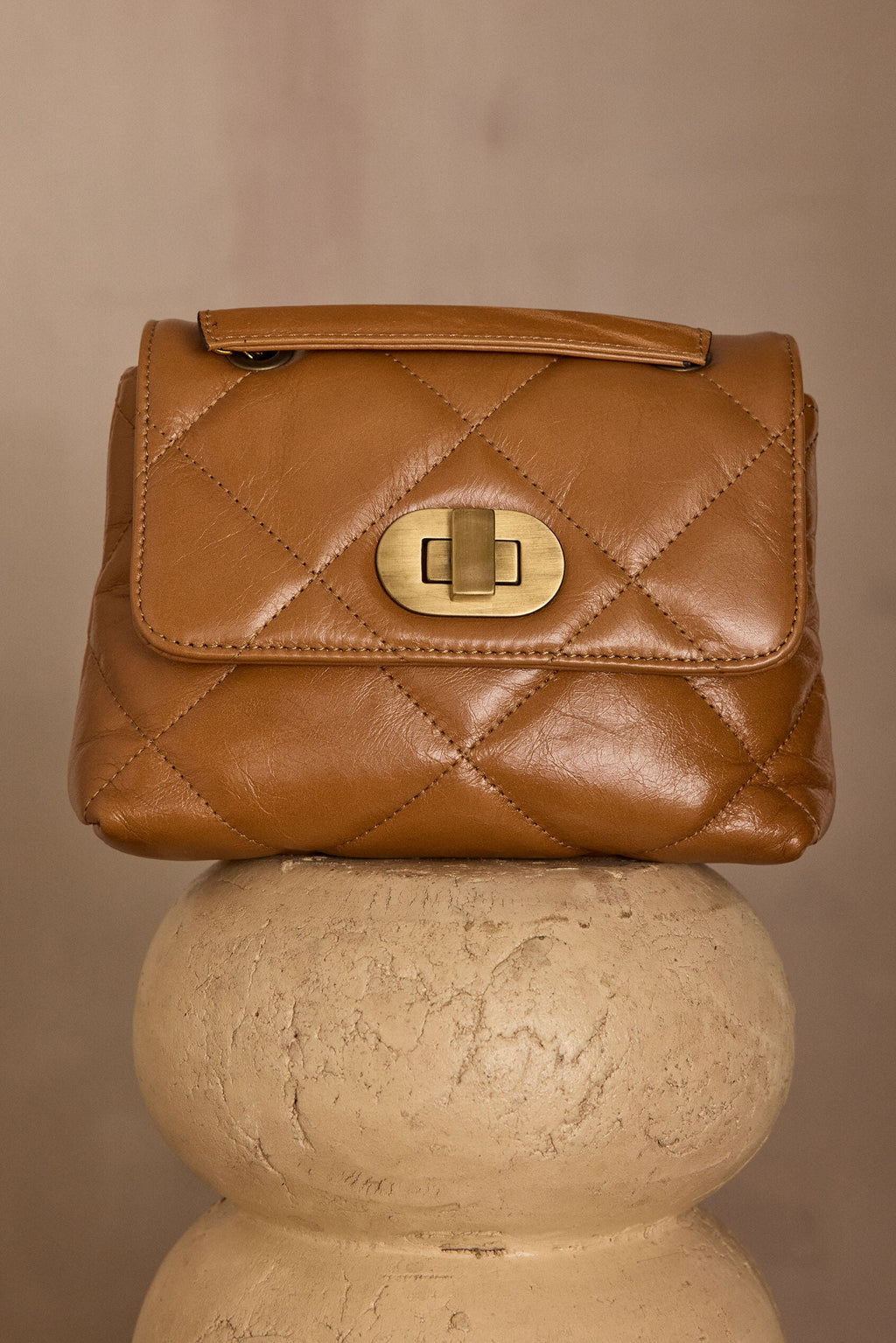 Petit Sac Gaby Mini - Camel Clair