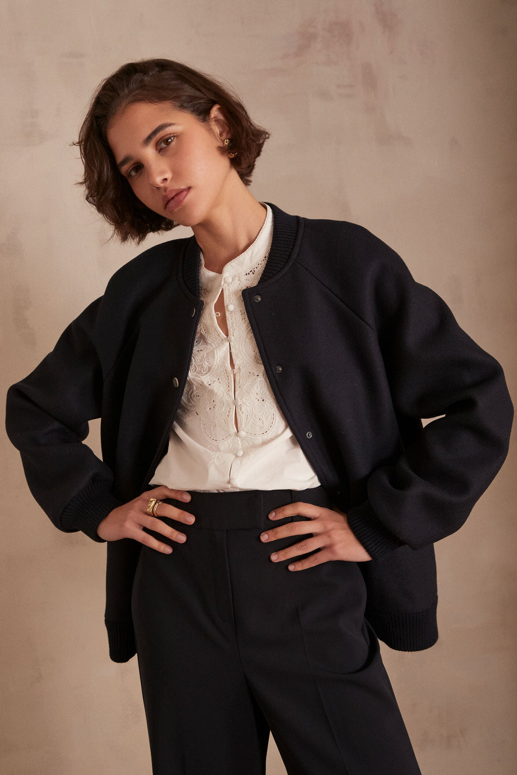 Kim Bomber Jacket - Navy
