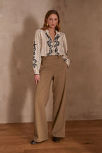 Pantalon Layla Uni - Feuille