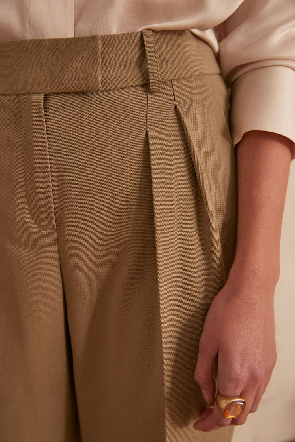 Plain Benito Trousers - Leaf