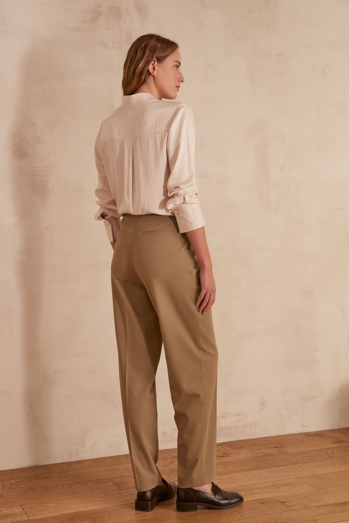 Plain Benito Trousers - Leaf