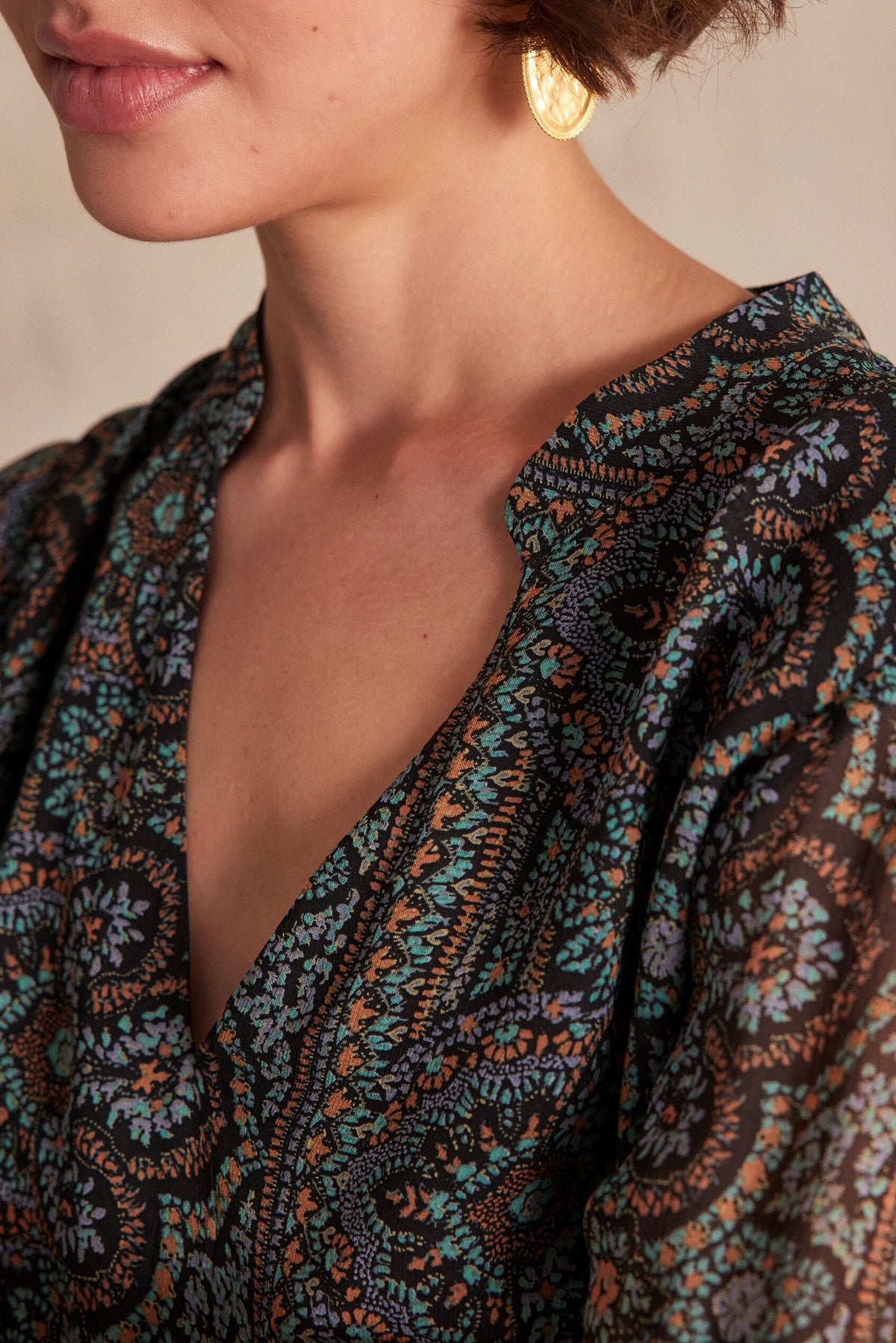 Flou Lindy Printed - Black
