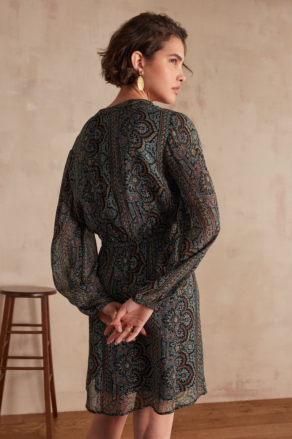Flou Lindy Printed - Black