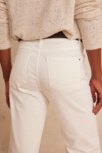 Léa Overdyed Trousers - White