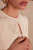 Paco Embroidered Blouse - Cream