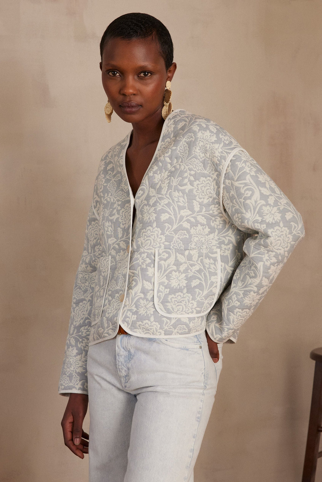 Colette Two-Tone Jacket - Glacier