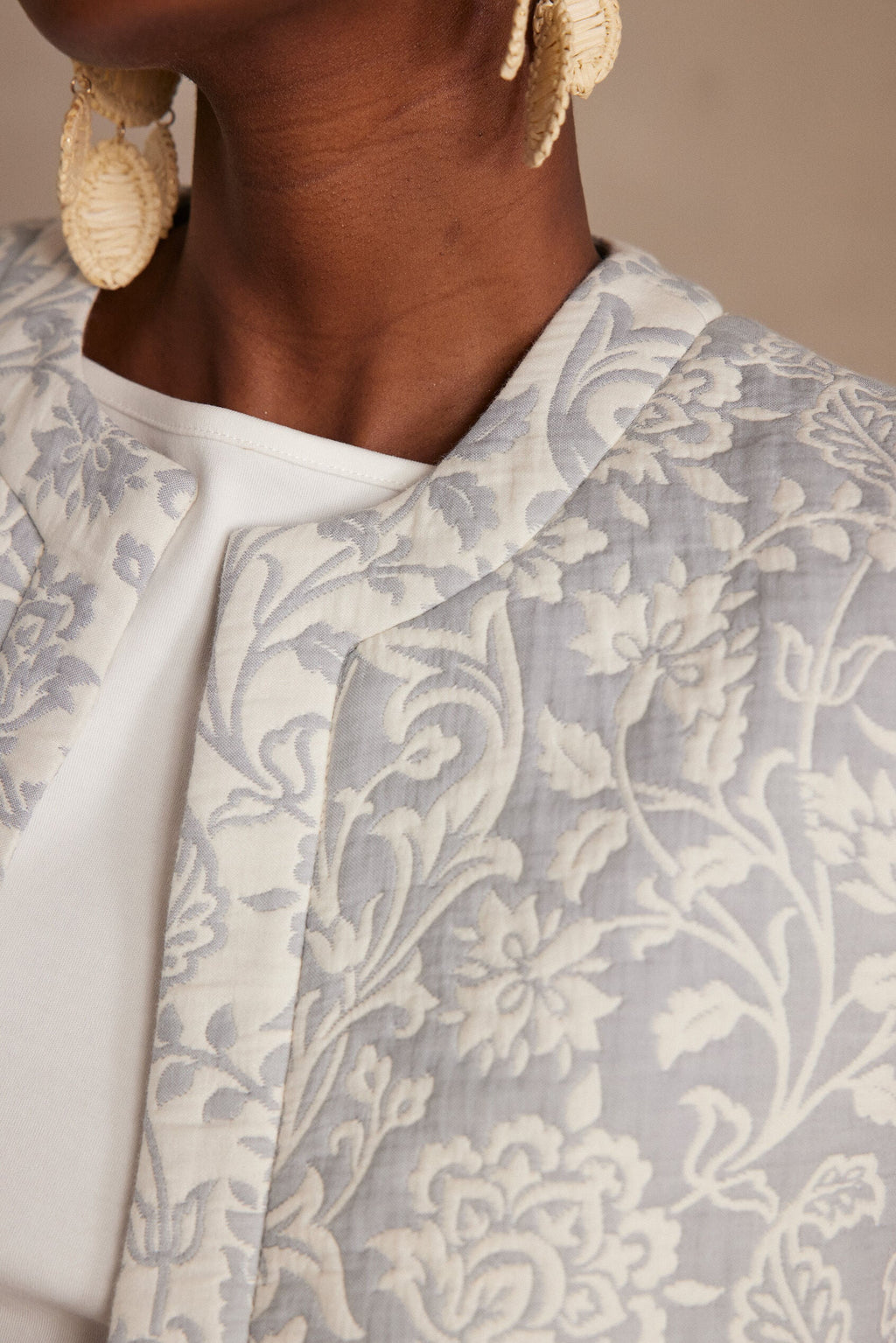 Célia Two-Tone Cardigan - Glacier