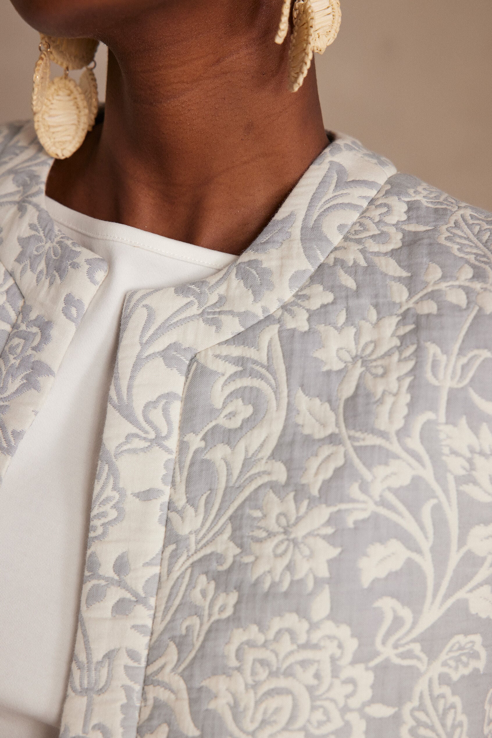 Célia Two-Tone Cardigan - Glacier