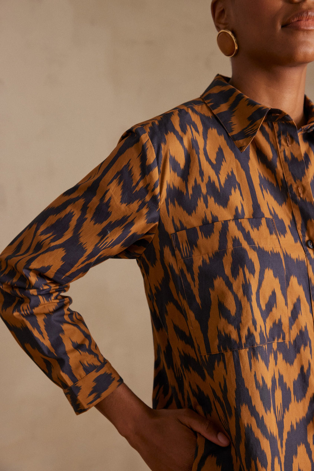Loose Lisea Printed - Caramel