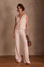 Plain Layla Trousers - Primerose