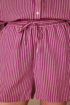 Irresistible Striped Shorts - Violet
