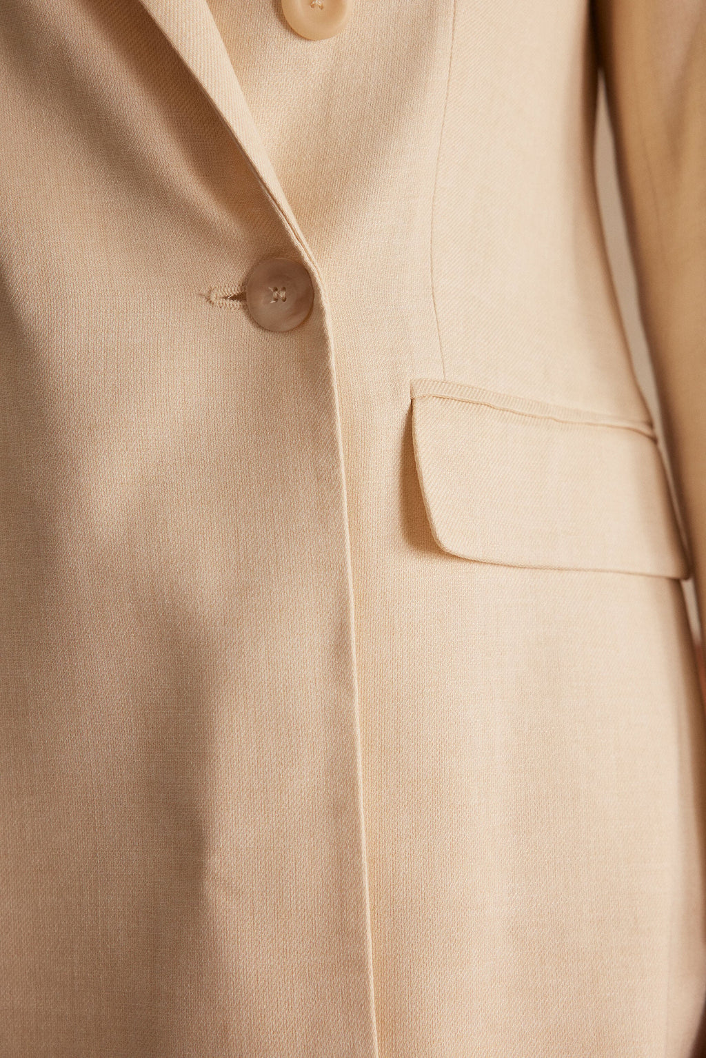 Florine Plain Jacket - Cream
