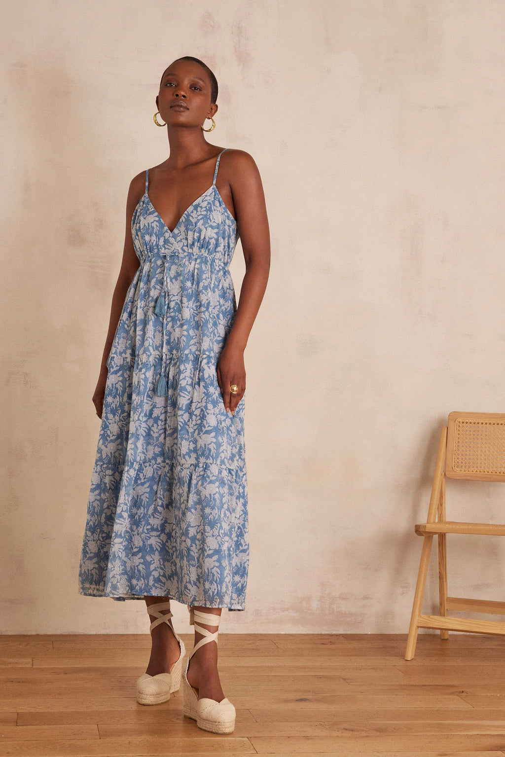 Flowing Lucie Print - Blue