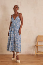 Flowing Lucie Print - Blue