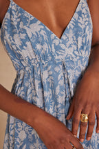 Flowing Lucie Print - Blue