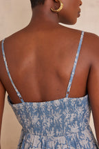 Flowing Lucie Print - Blue