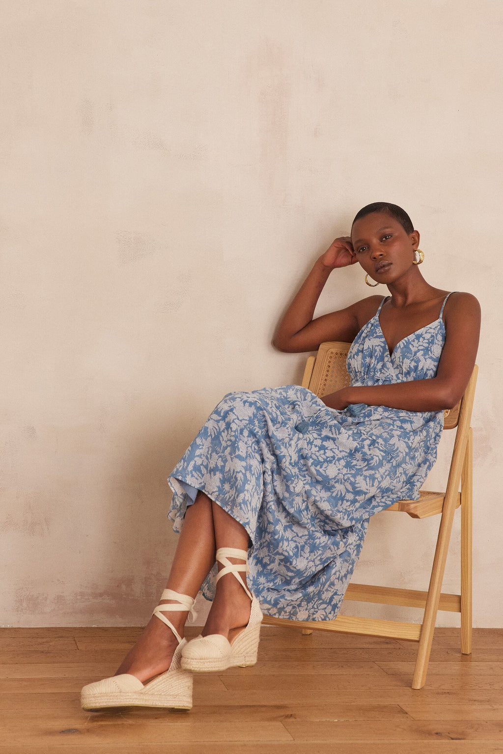 Flowing Lucie Print - Blue