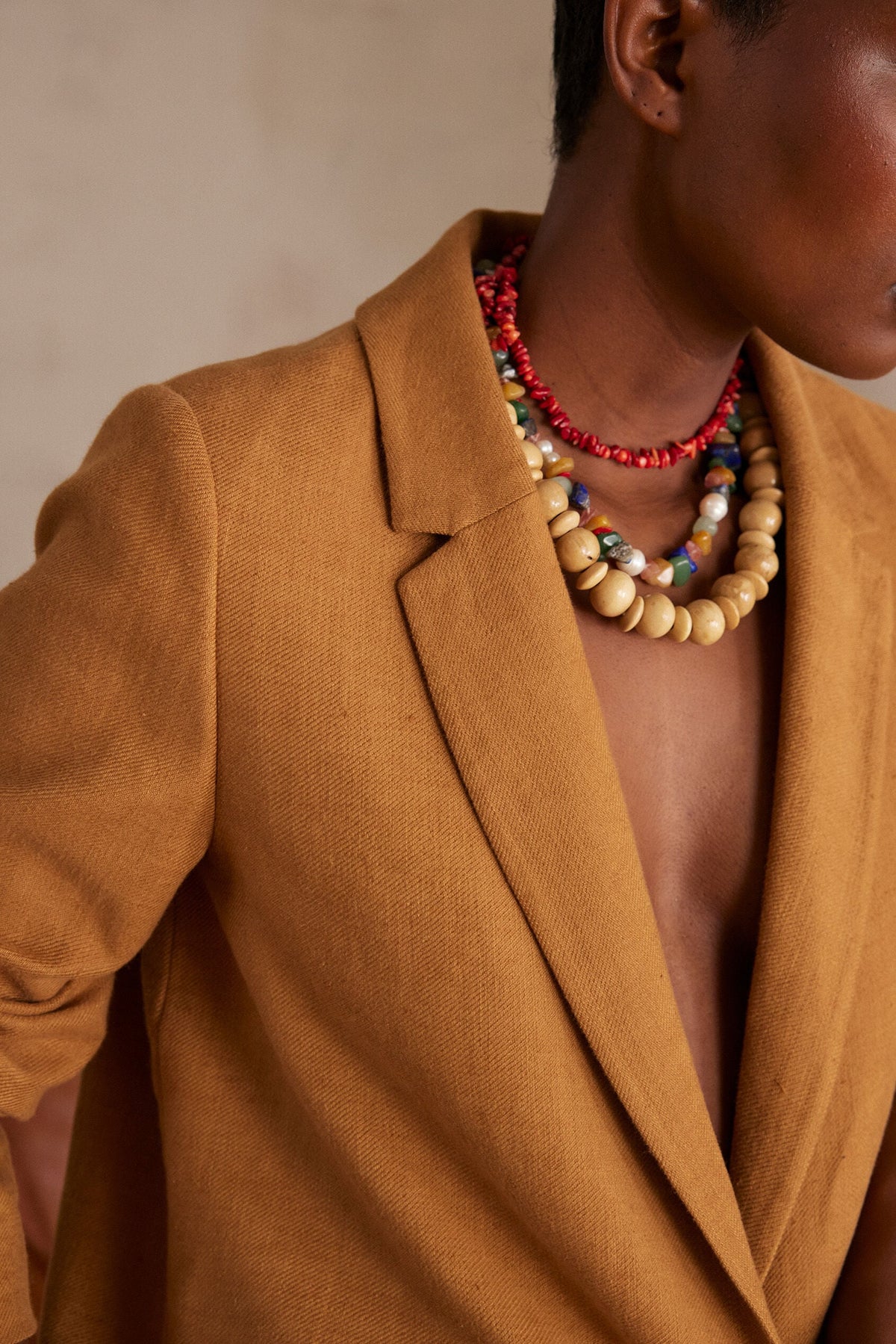 Nélia Plain Jacket - Caramel