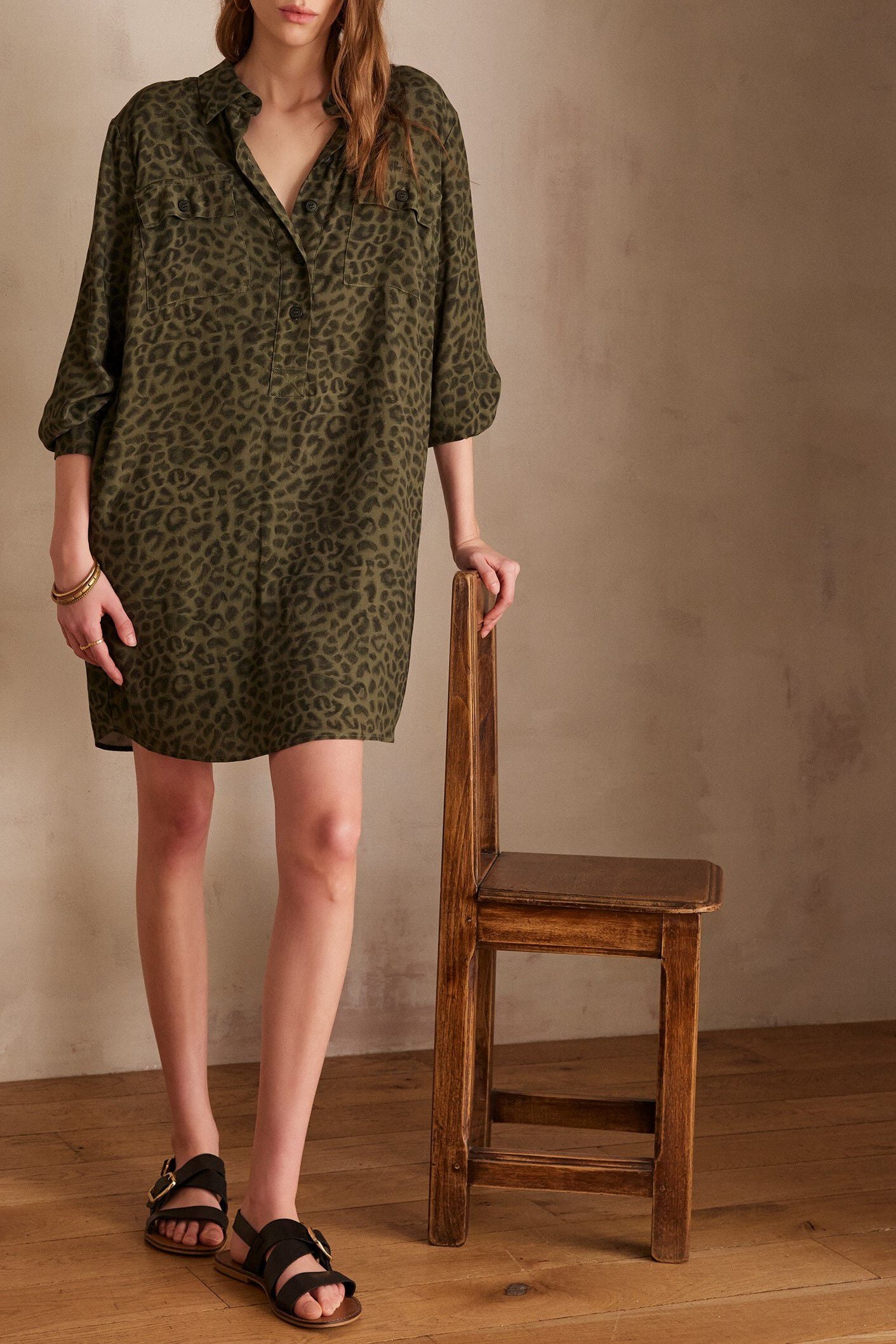 Flou Marline Printed - Khaki