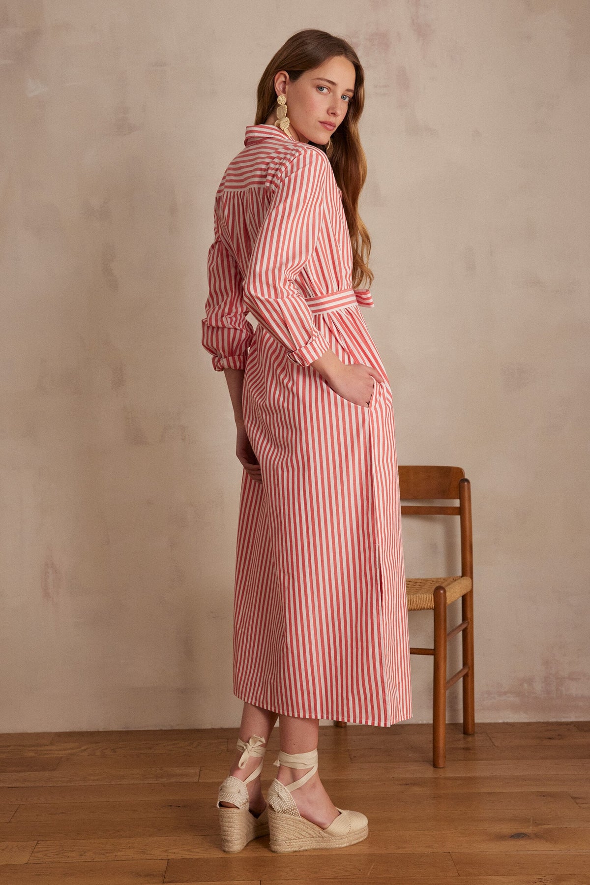 Flou Lois Striped - Red